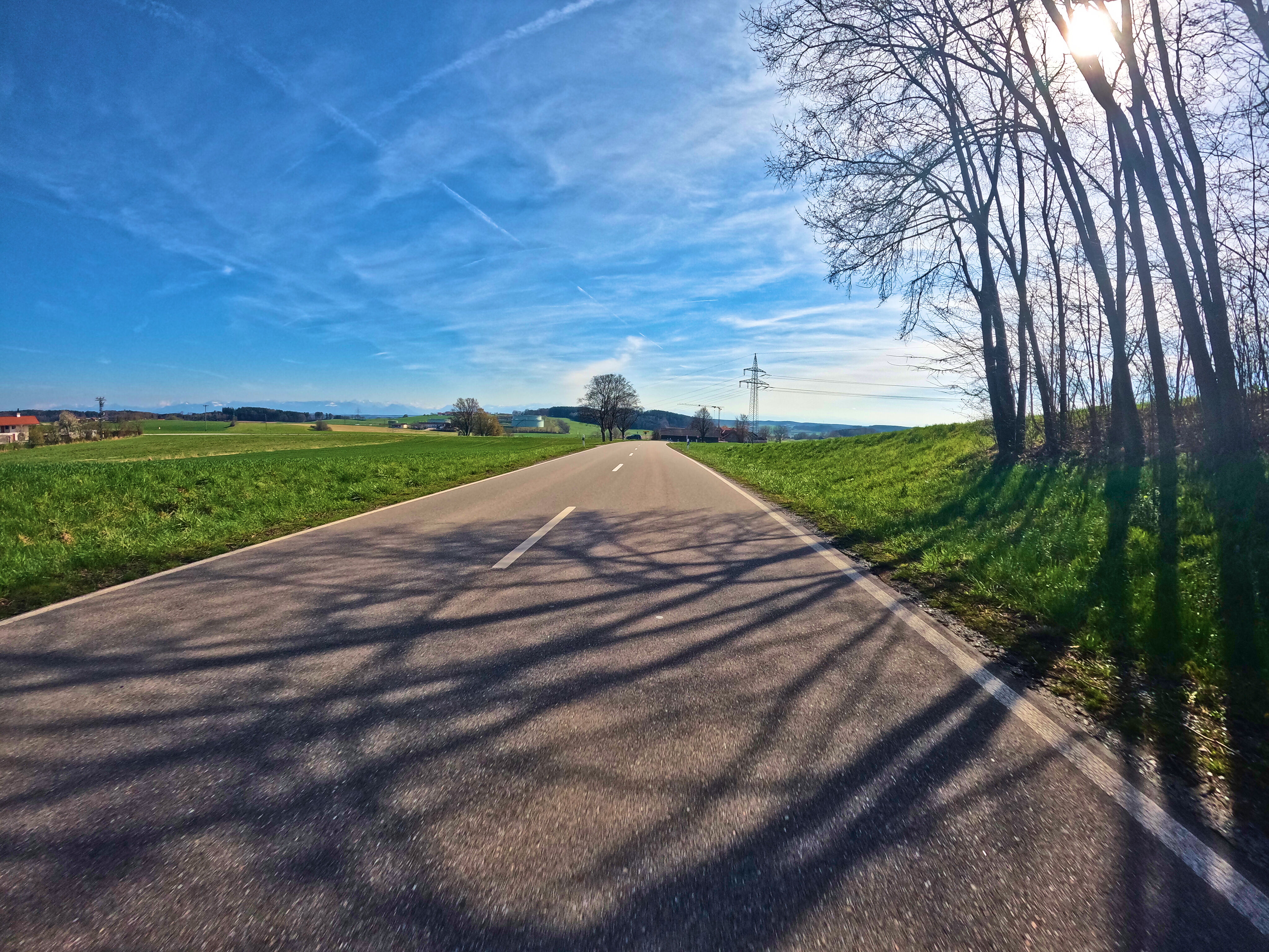 Ganz hinten: die Berge!