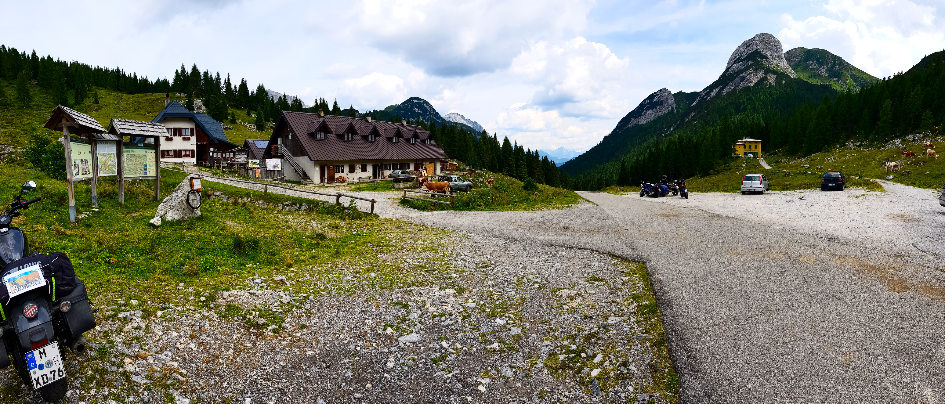 Panorama an der Passhöhe