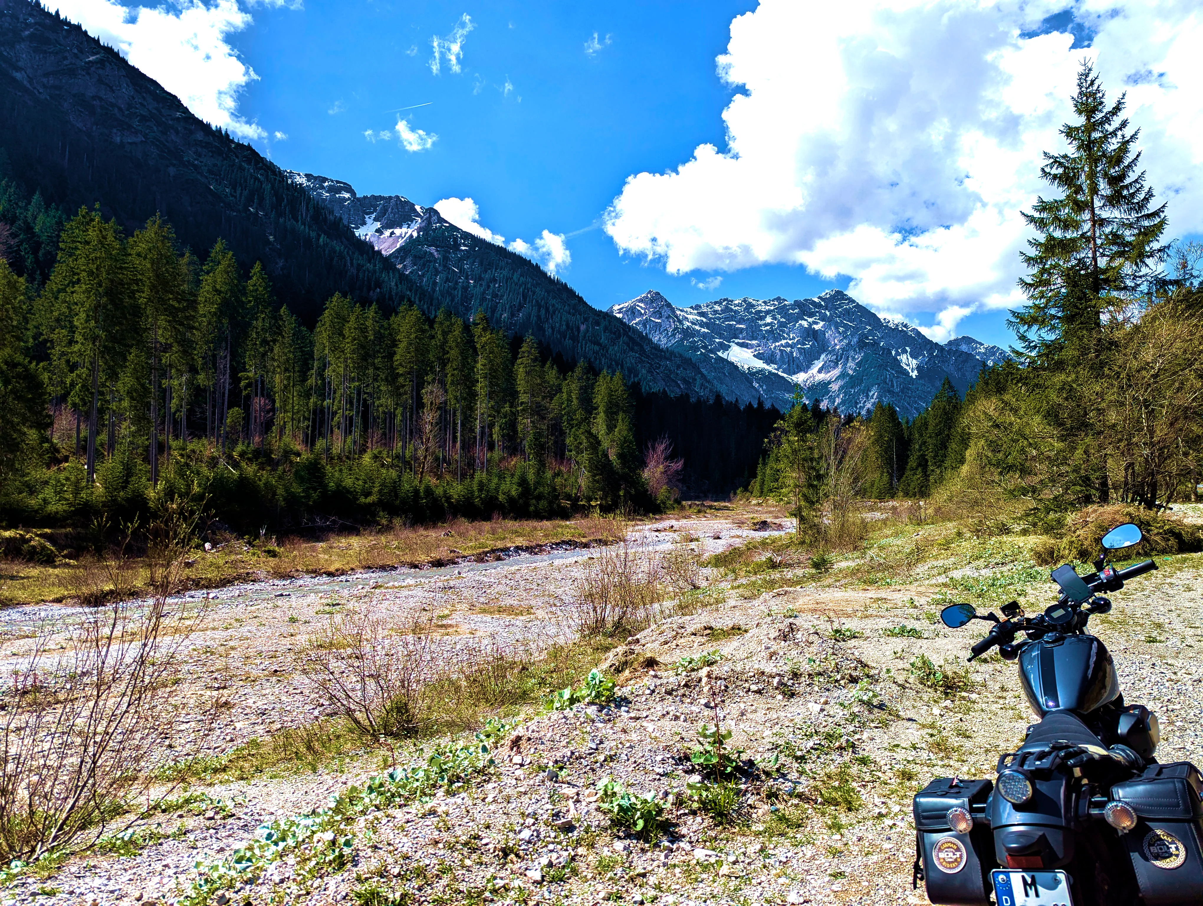 Pause an der fast trockenen Linder