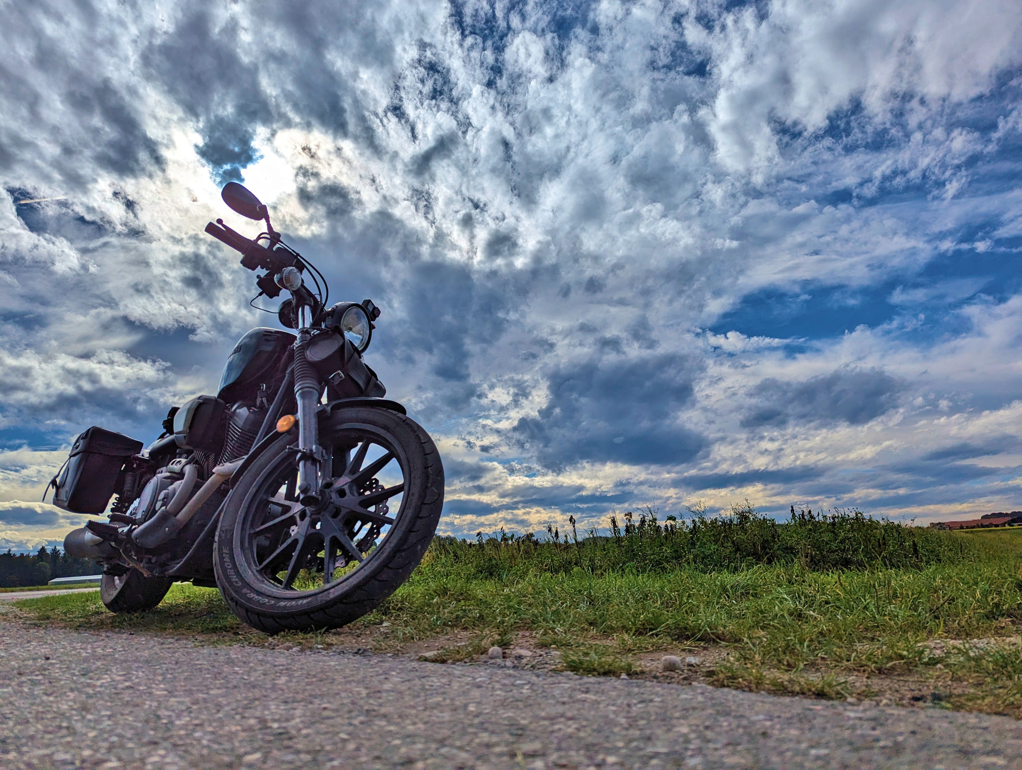 Kurzer Stopp am Straßenrand