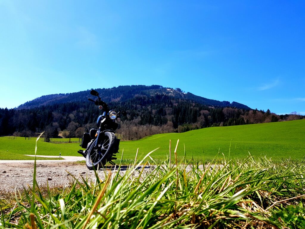 Ein erster Halt für ein paar Fotos kurz hinter Bad Tölz.