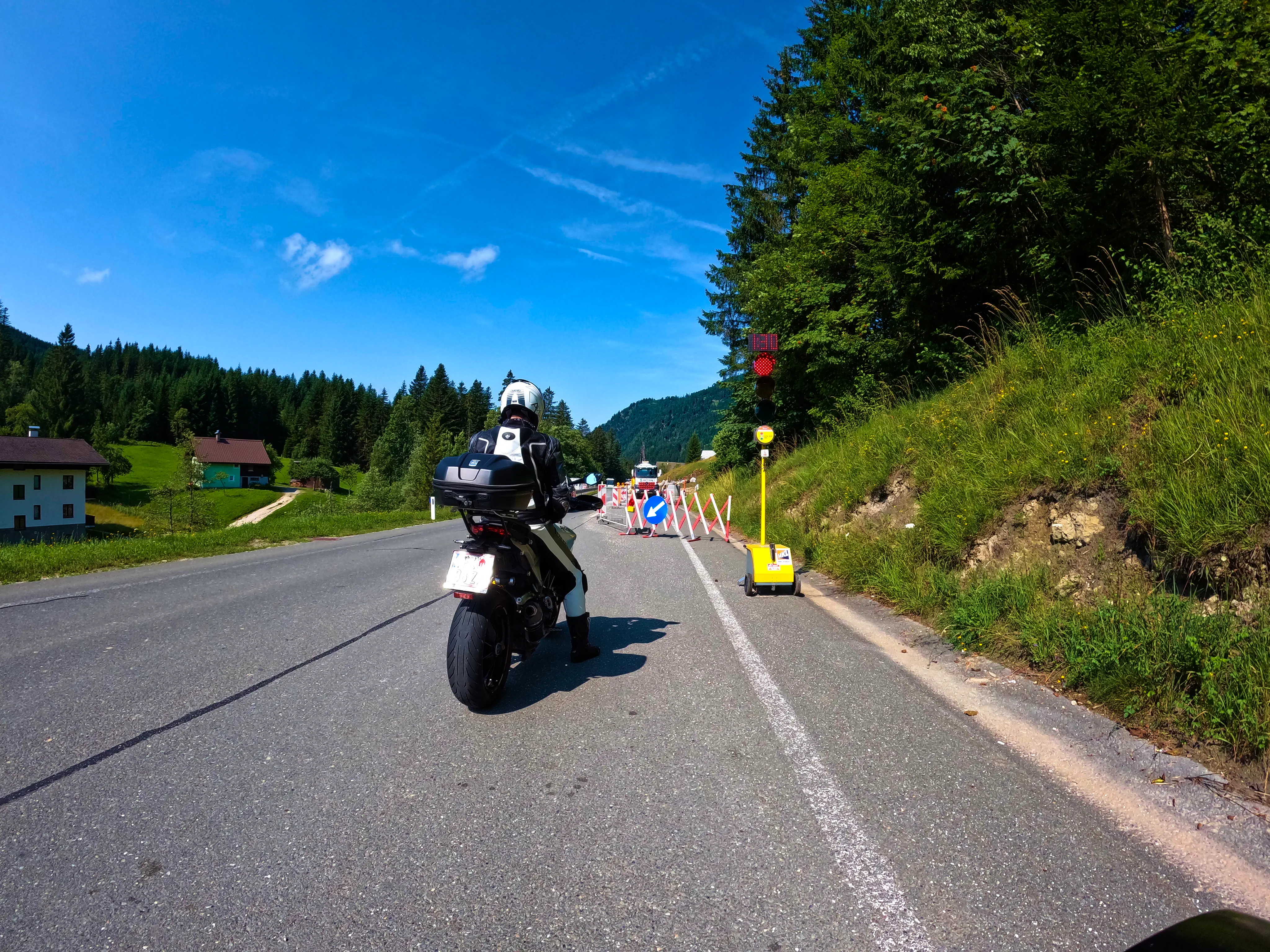 Kurzer Baustellen-Stopp