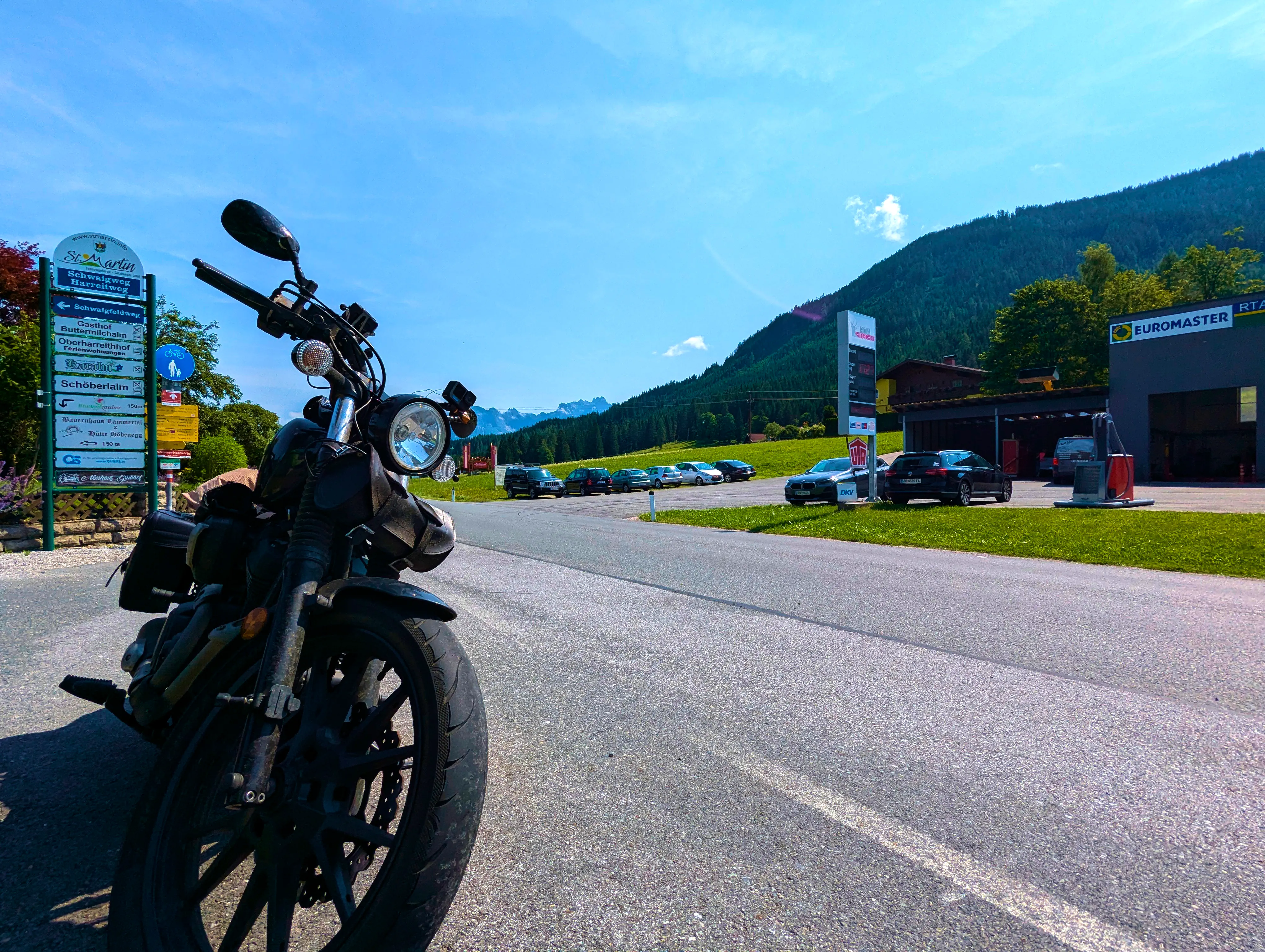 Blick in die Gegenrichtung