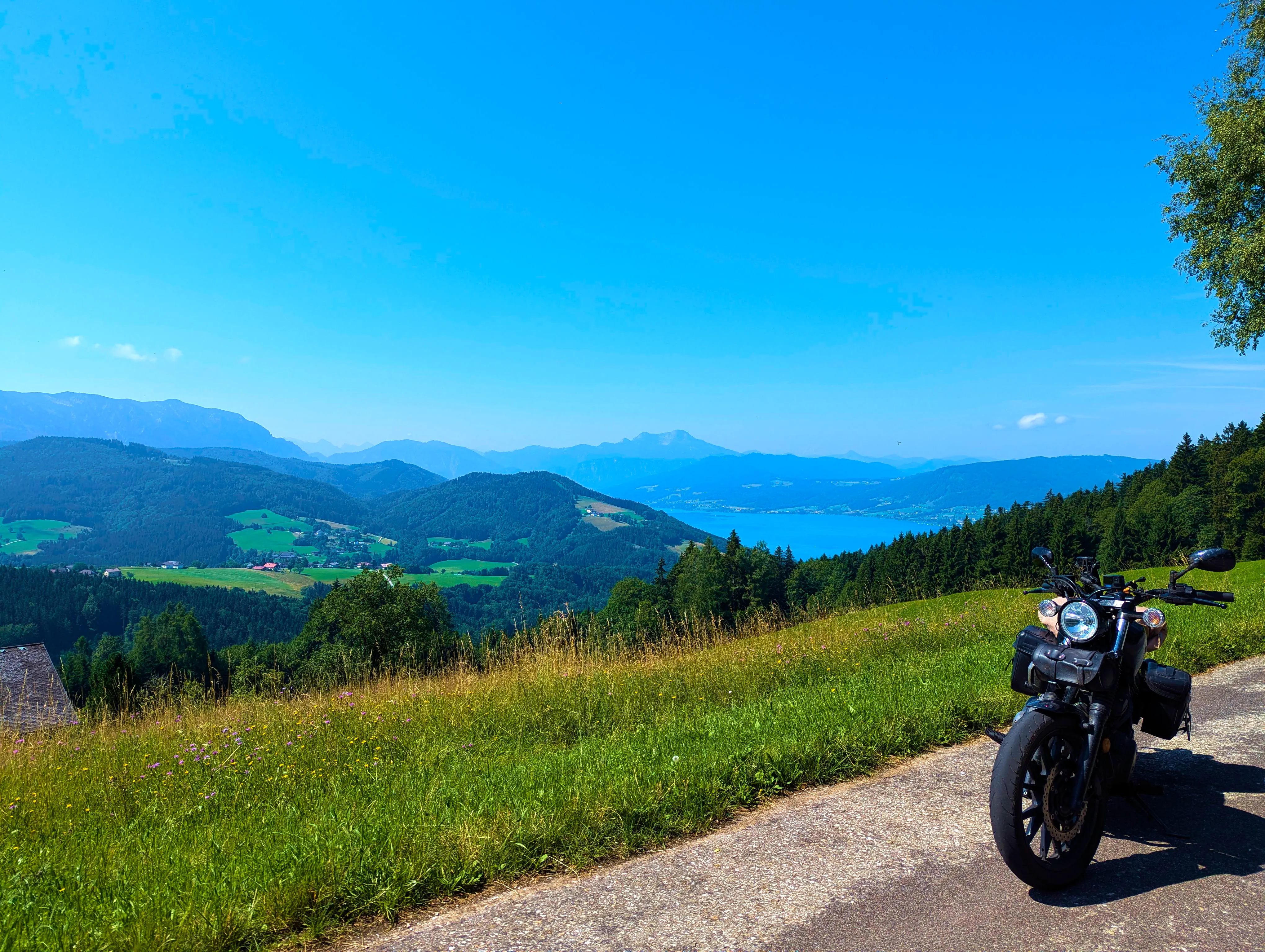 … ein Blick auf den Attersee.