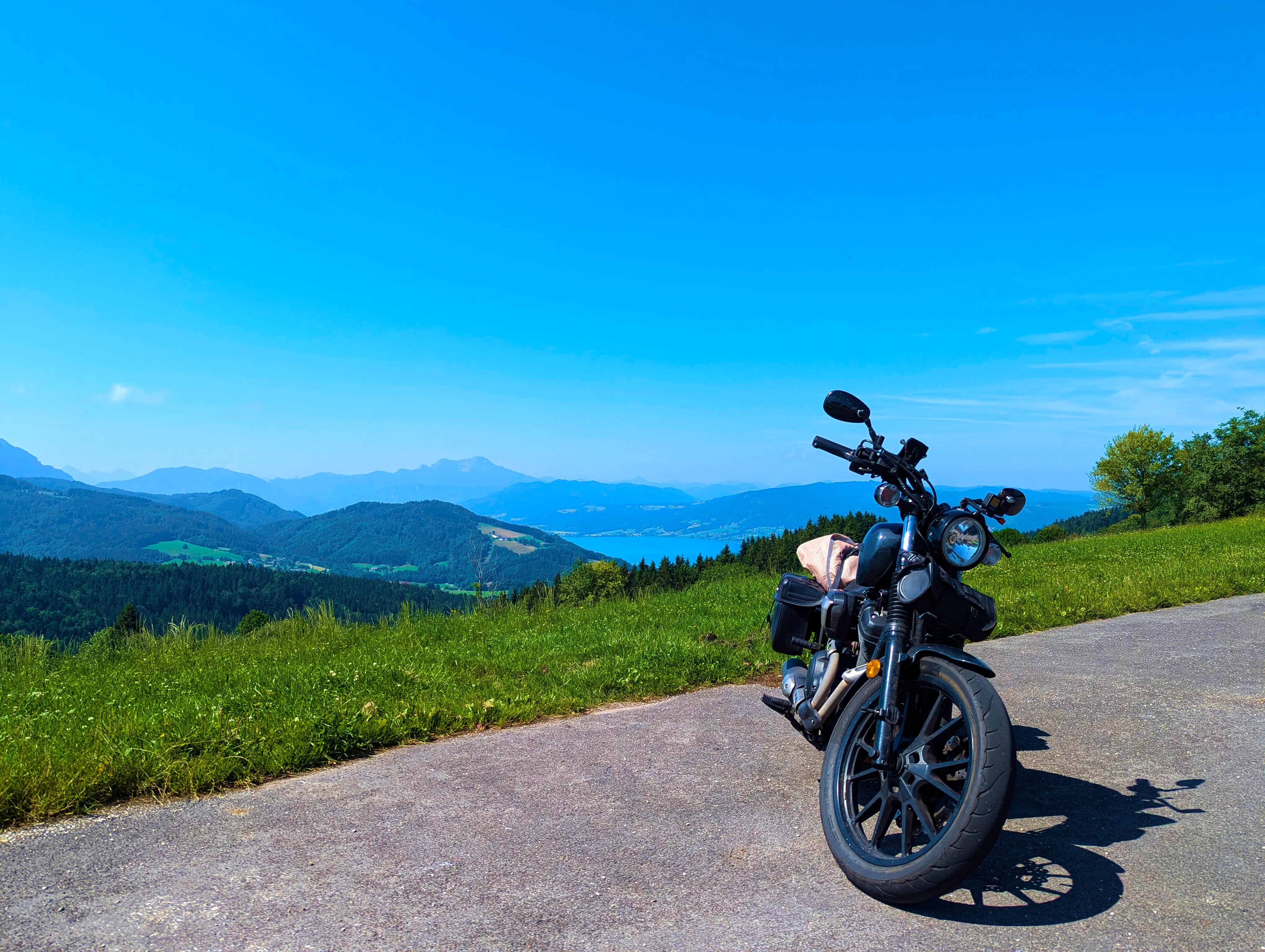 Ein letzter Blick von oben auf den Attersee