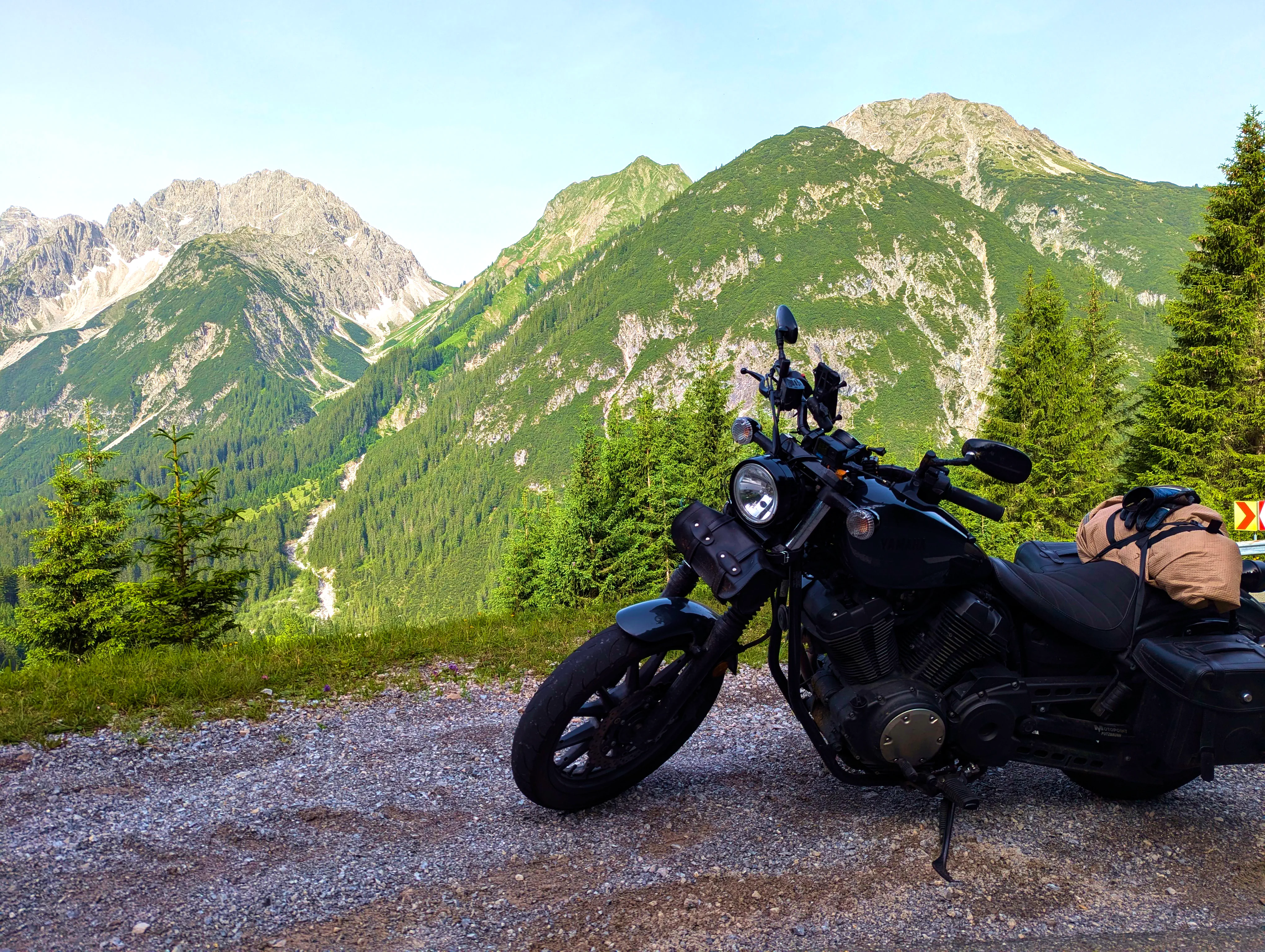 … in einer Kehre …