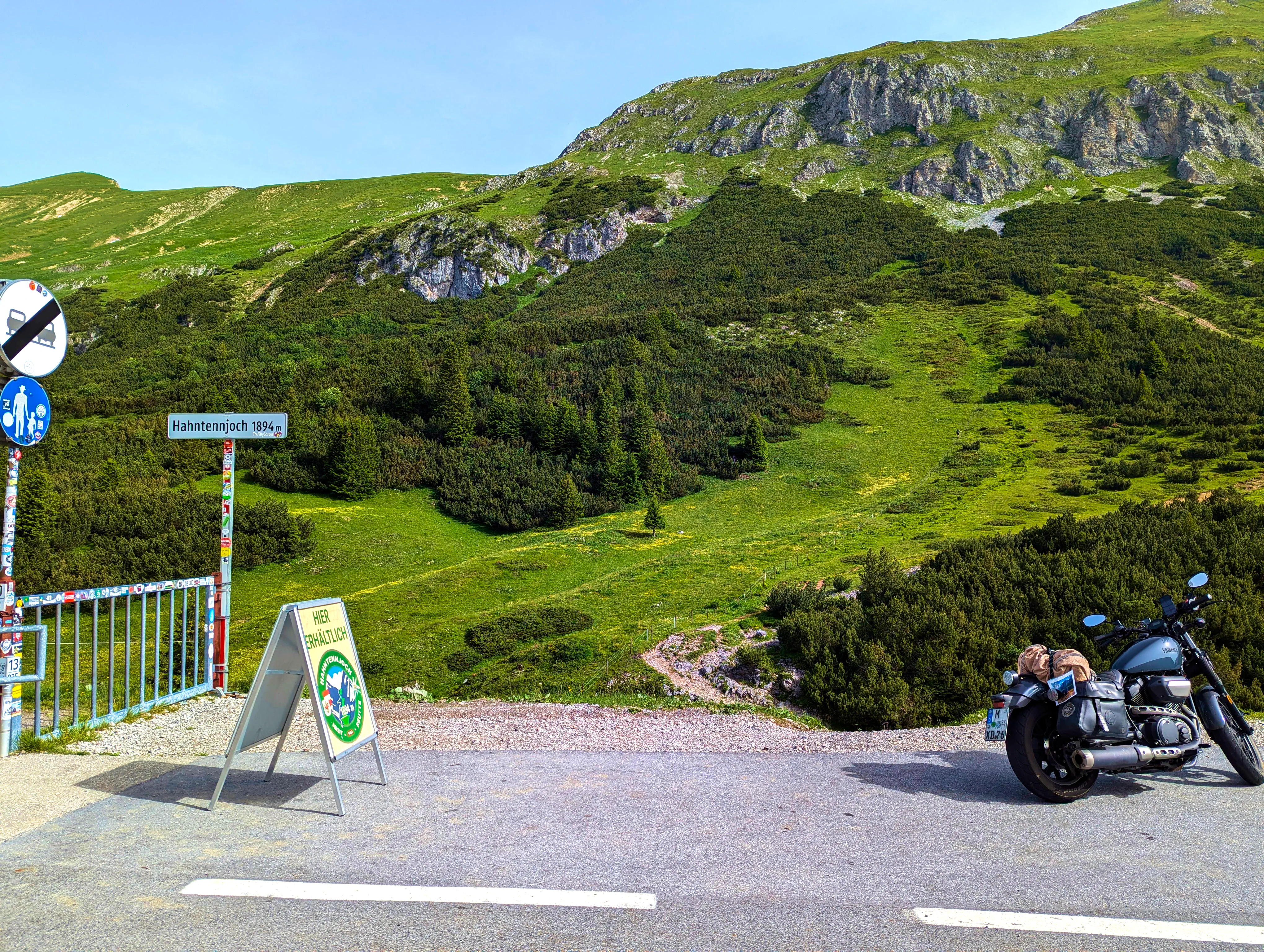 PK-Nachweis 4, Hahntennjoch (mit Passschild)