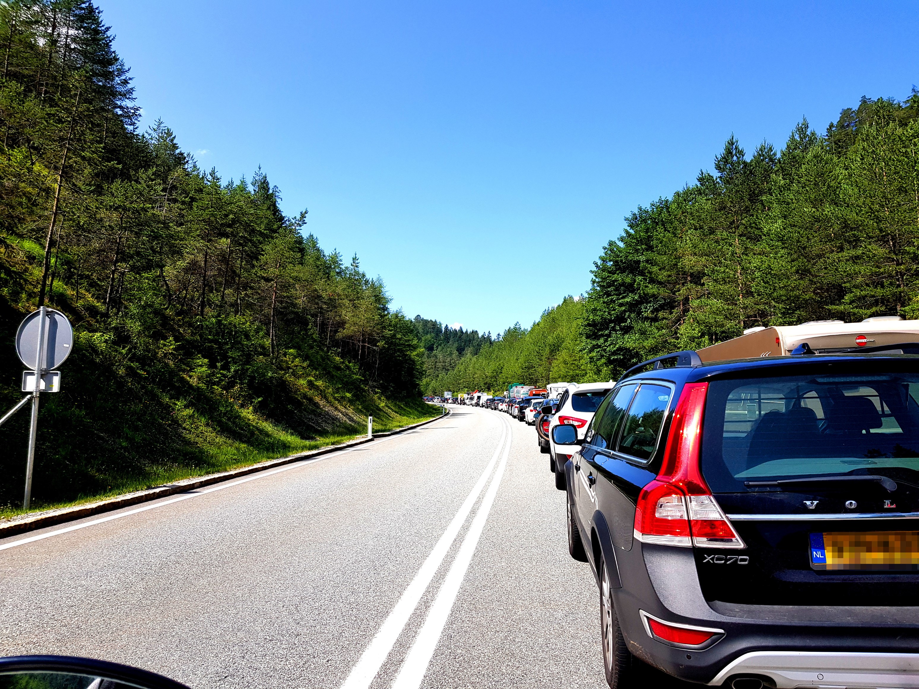 Kilometerlange Staus