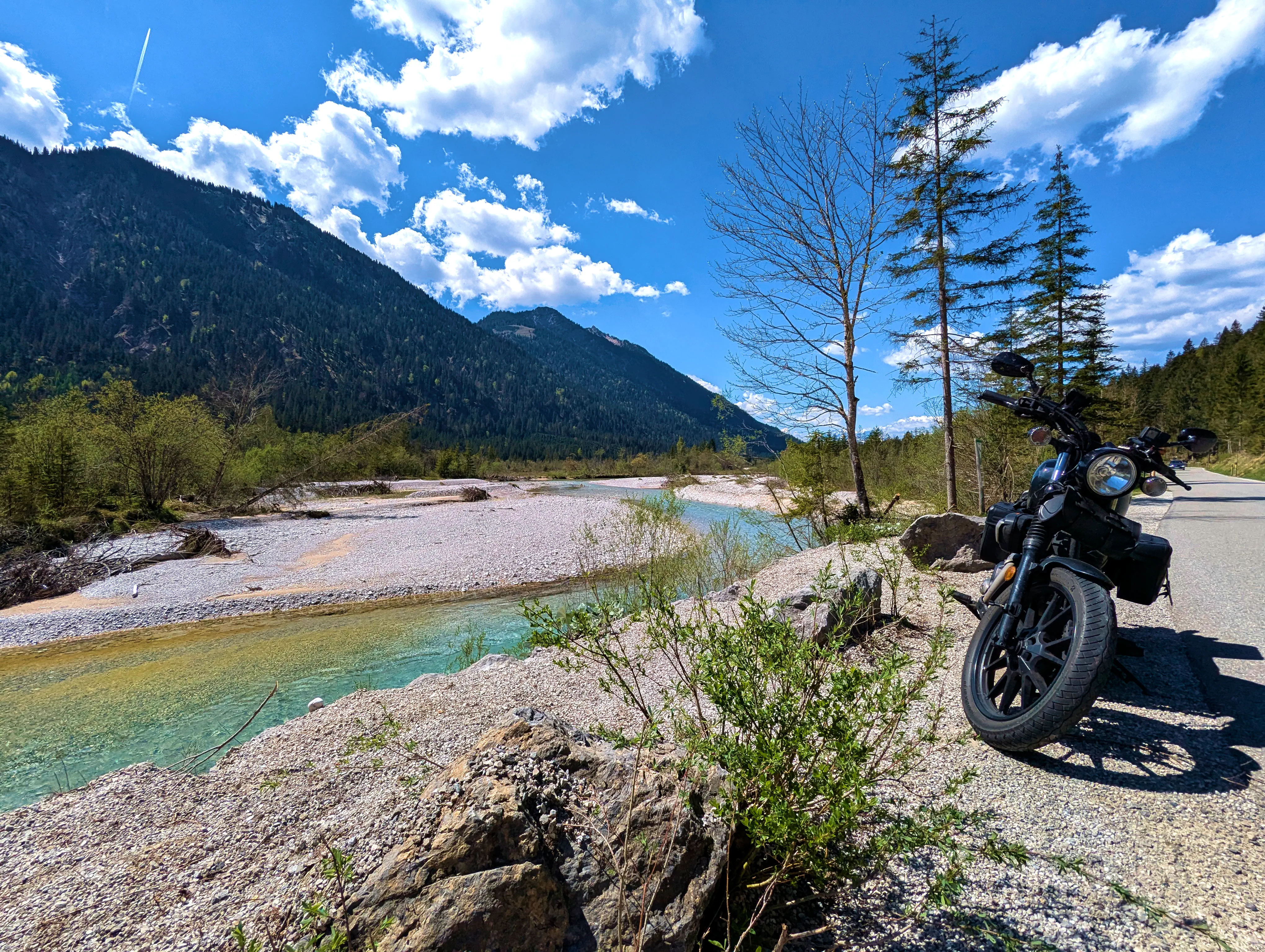 Fotopause an der Isar