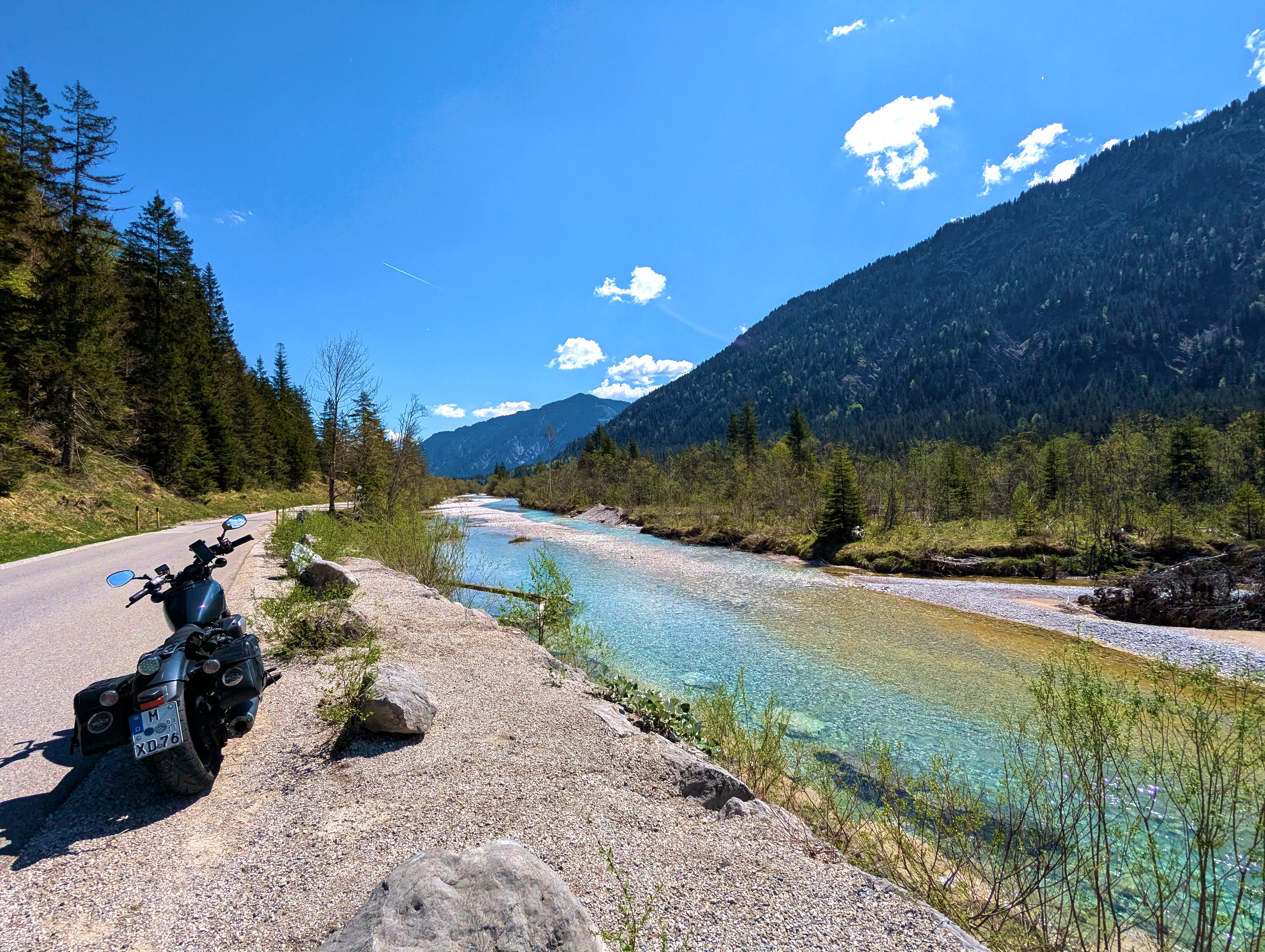 Fotopause an der Isar