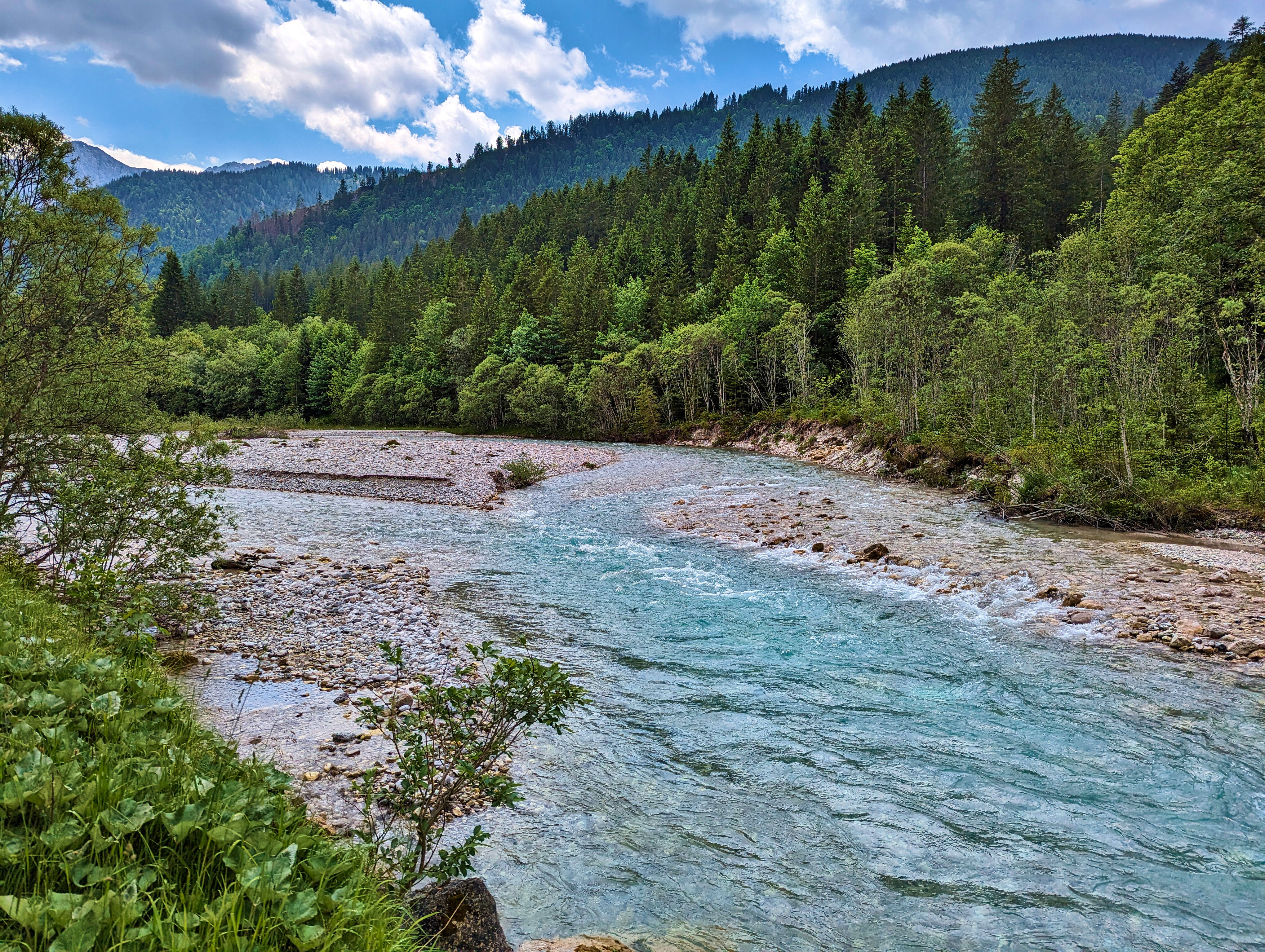Der Rißbach, tolle Farbe